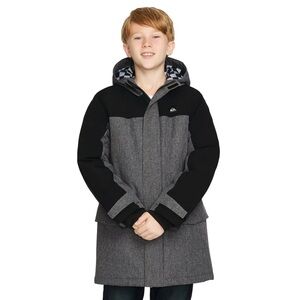 Quiksilver Kids' Black and Gray Jacket